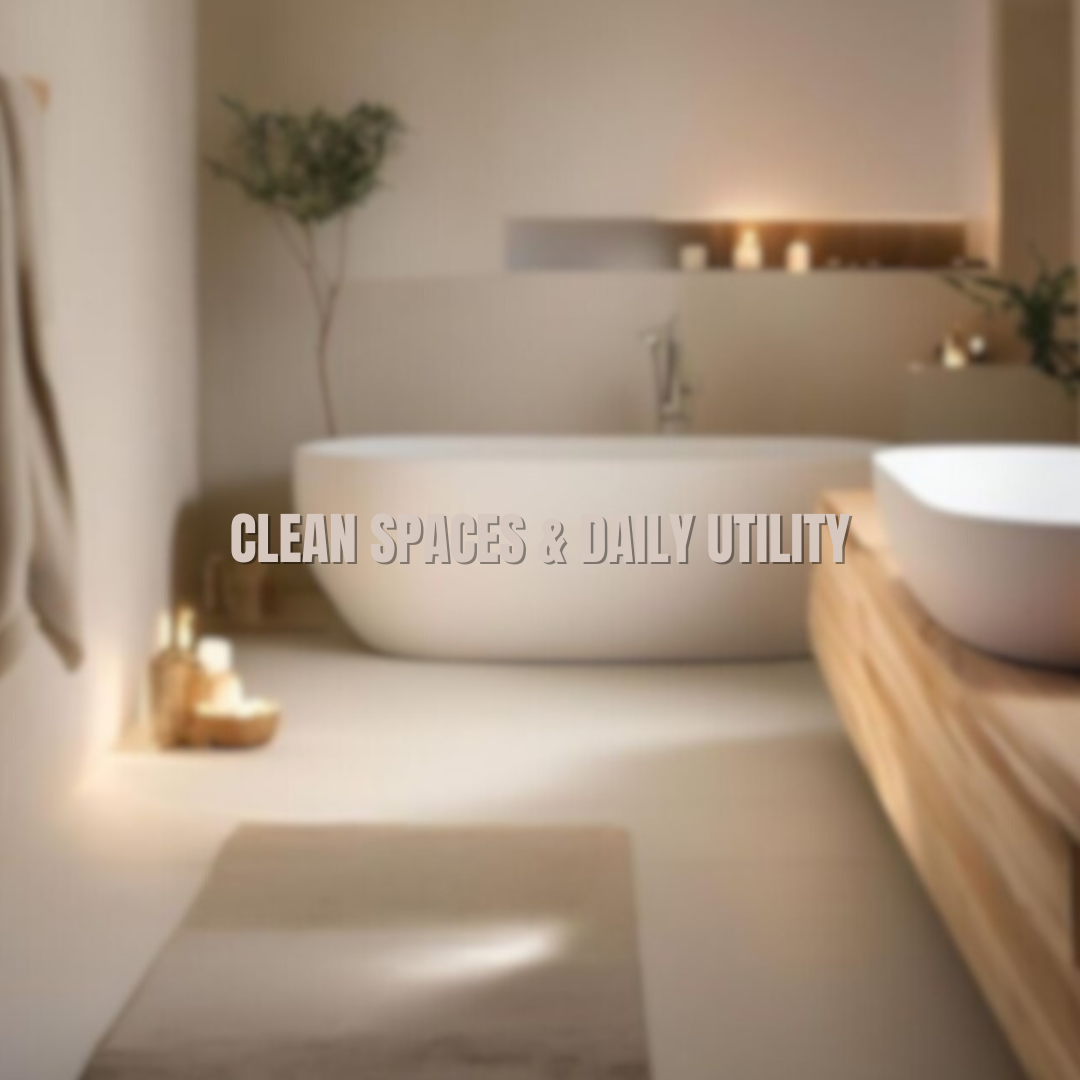 Clean Spaces & Daily Utility Items
