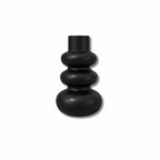 Bold matte Black Curvy shape Vase